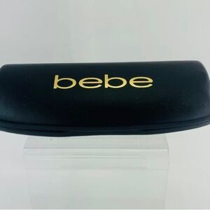 bebe black hard shell glasses case EUC